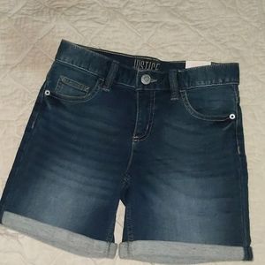 Girls size 14 mid - thigh Justice shorts.